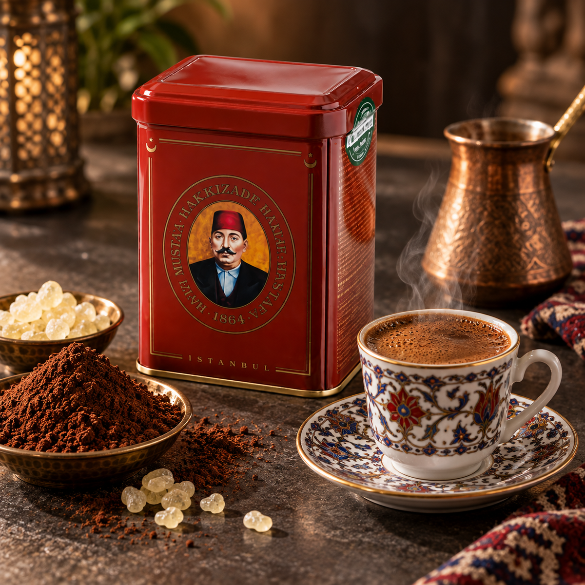 Hafiz Mustafa Turkish Coffee - Mastic Flavored - 170 g