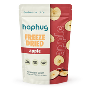 Haphug Freeze-Dried Apple Chips, 100% Apple, No Added Sugar, 20g - Made in Turkey