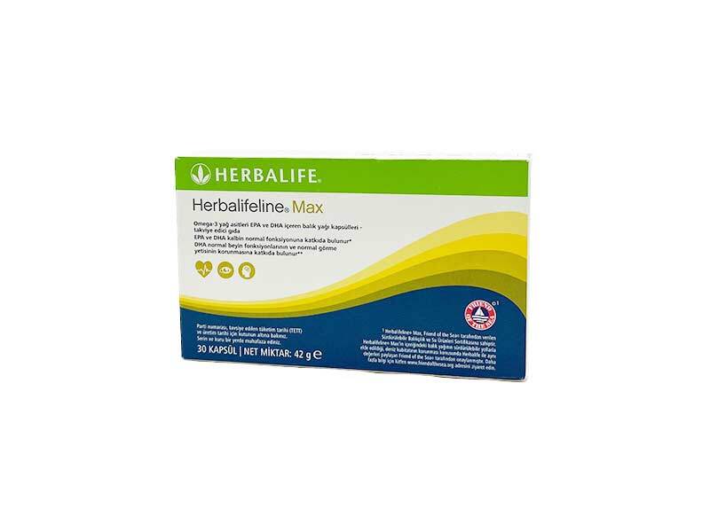 Herbalife Herbalifeline Max Omega-3 Fish Oil Capsules (EPA & DHA) - 30 Capsules