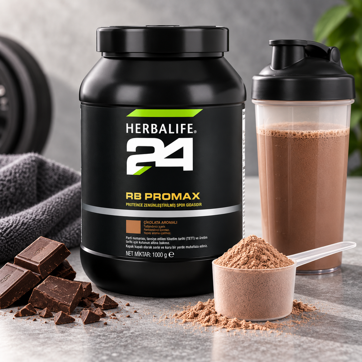 Herbalife24 RB ProMax مسحوق بروتين بعد التمرين بنكهة الشوكولاتة - 1 كجم