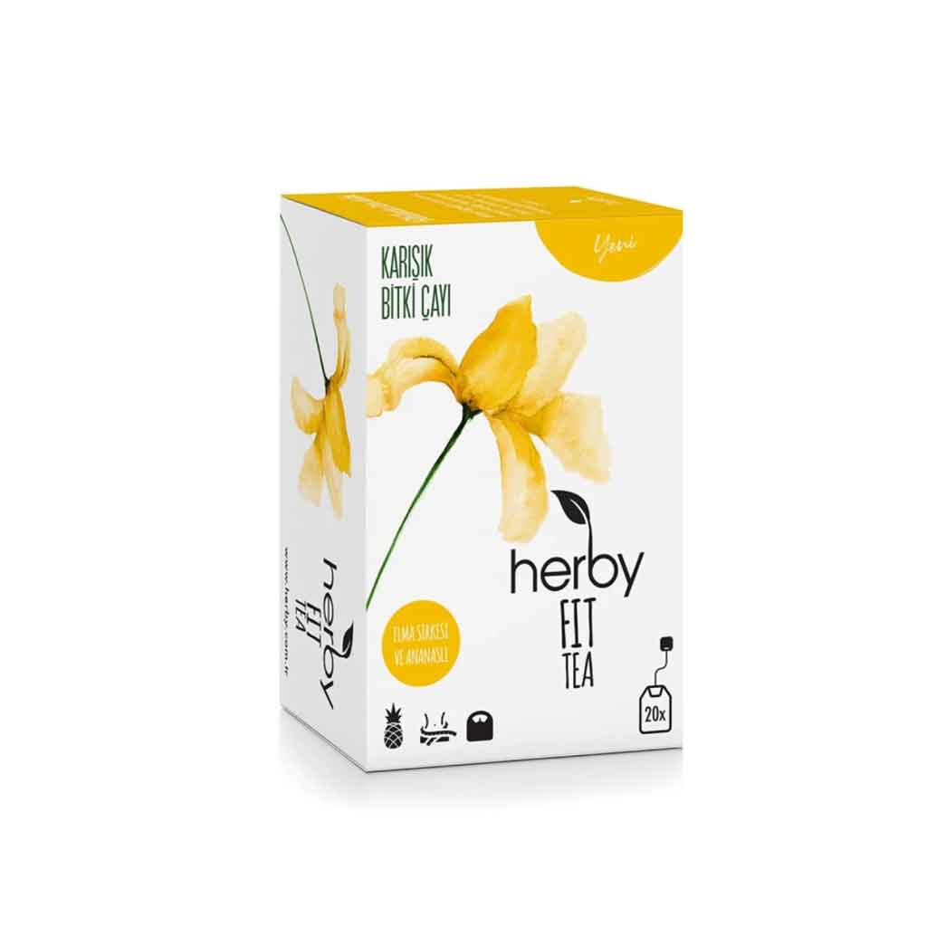 شاي هيربي فيت بنكهة الأناناس — مذاق منعش