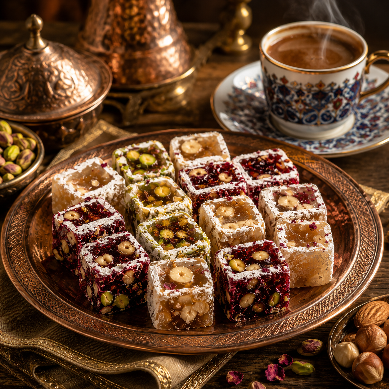 راحة الحلقوم حُرّم سلطان بالعسل والفستق والبندق واللوز - 800 جم