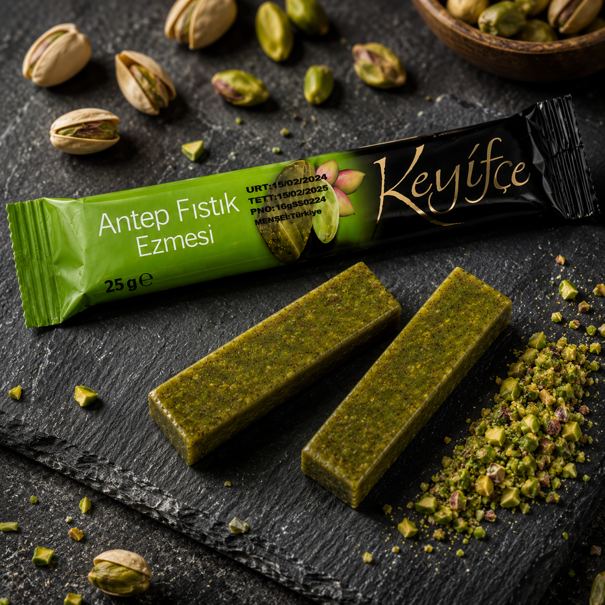 Keyifce Antep Pistachio Paste (Antep Fıstık Ezmesi) - 25 g