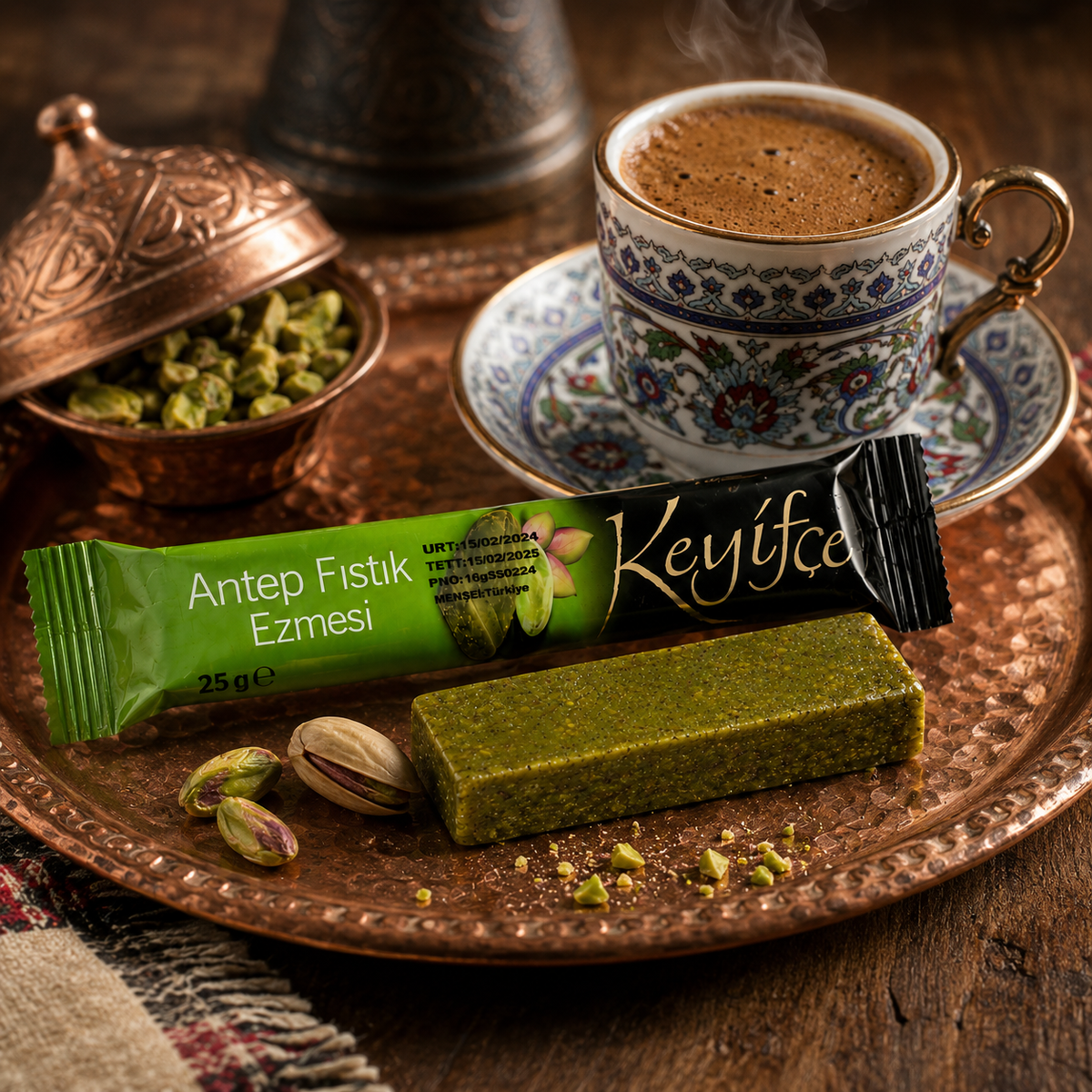 Keyifce Antep Pistachio Paste (Antep Fıstık Ezmesi) - 25 g