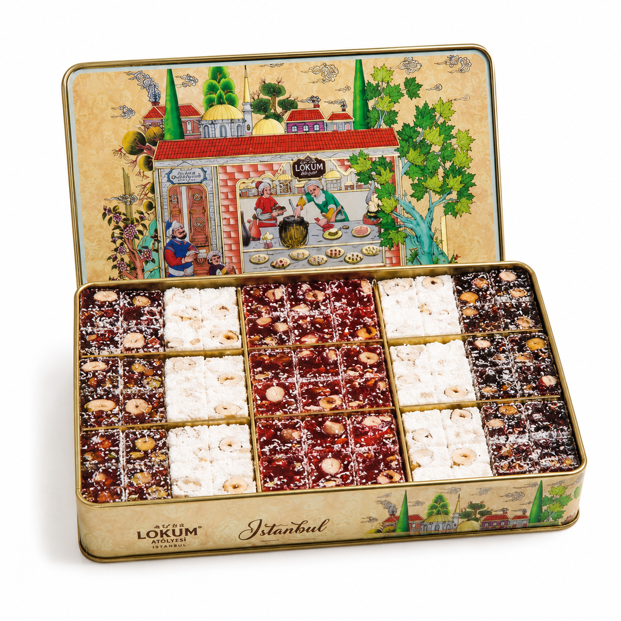 Lokum Atolyesi Double Roasted Mixed Nut Turkish Delight - 1 kg