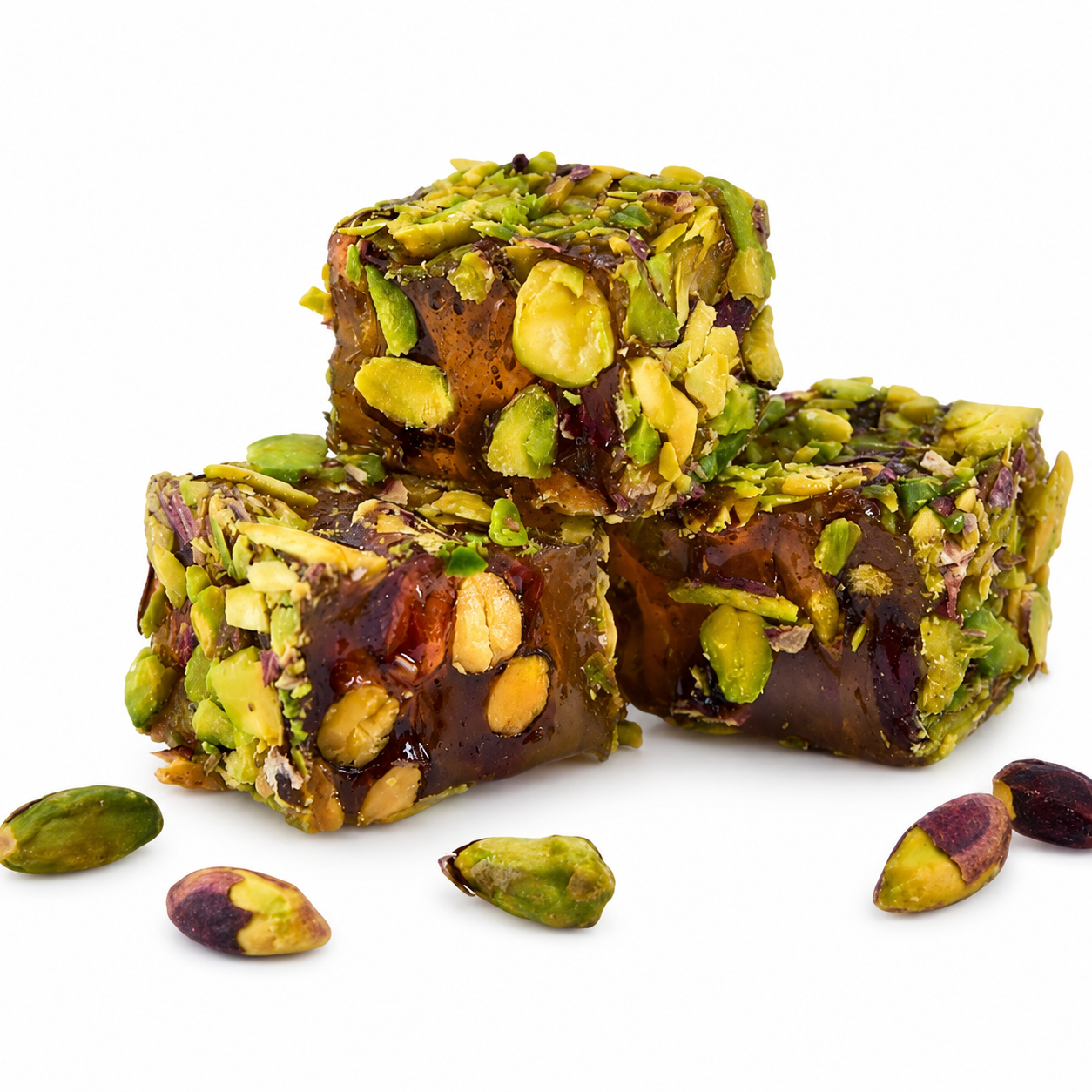 Lokum Atolyesi Pistachio Turkish Delight with Honey - 500 g