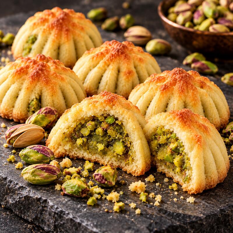 Massara Turkish Pistachio Maamoul Cookies - 160 g