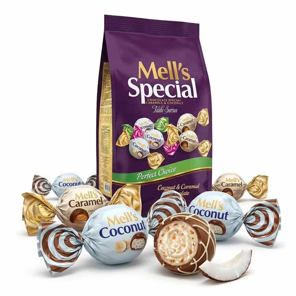 Mills Special Mix Chocolate with Caramel Pieces and Coconut Flakes 500g