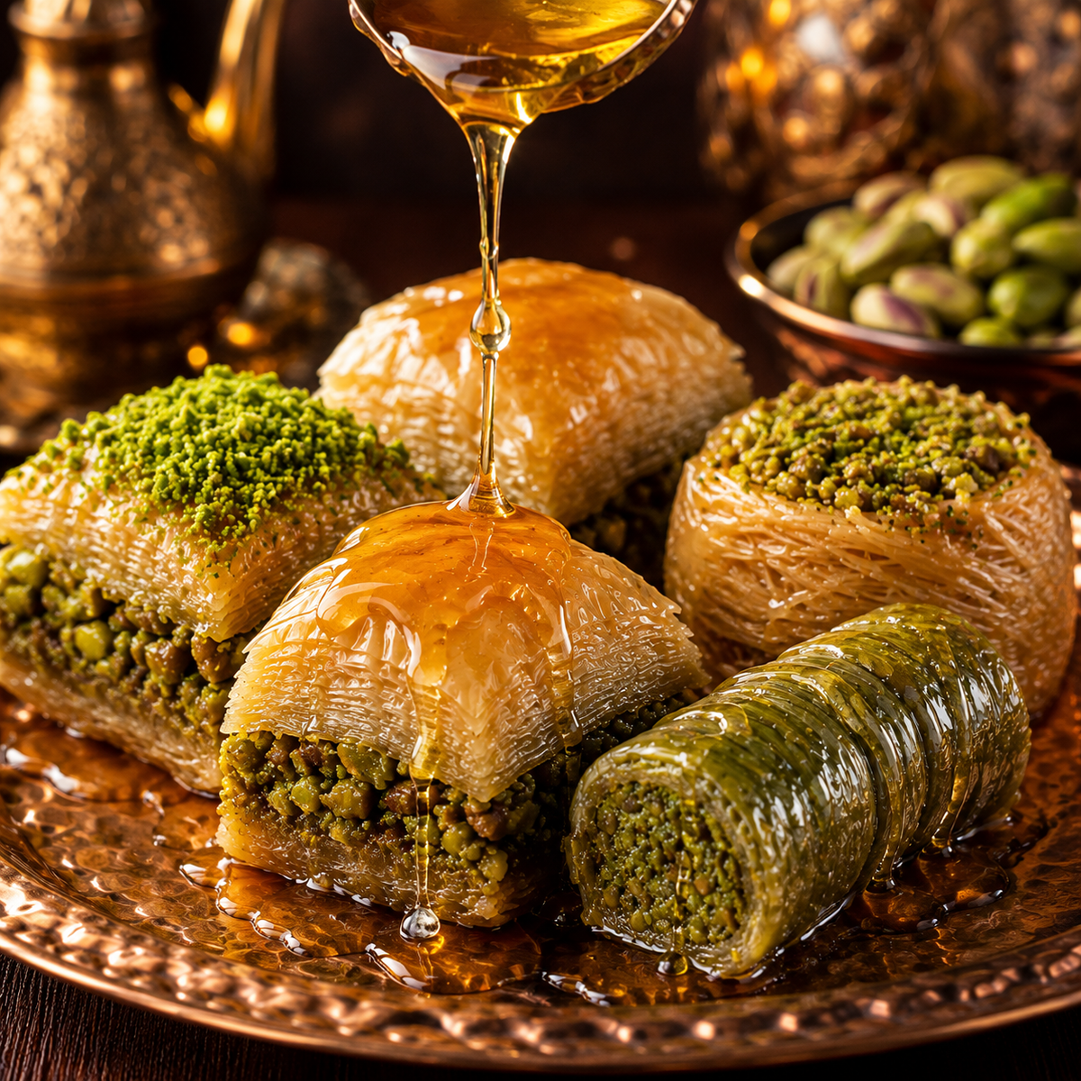 Mixed Turkish Baklava Assortment Gift Box 1 kg