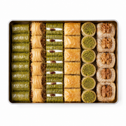 Mustafa Mixed Turkish Baklava Assortment with Pistachio & Walnut – 1kg