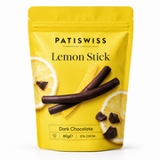 Patiswiss Bitter Lemon Chocolate Sticks - Individually Wrapped - 80 g