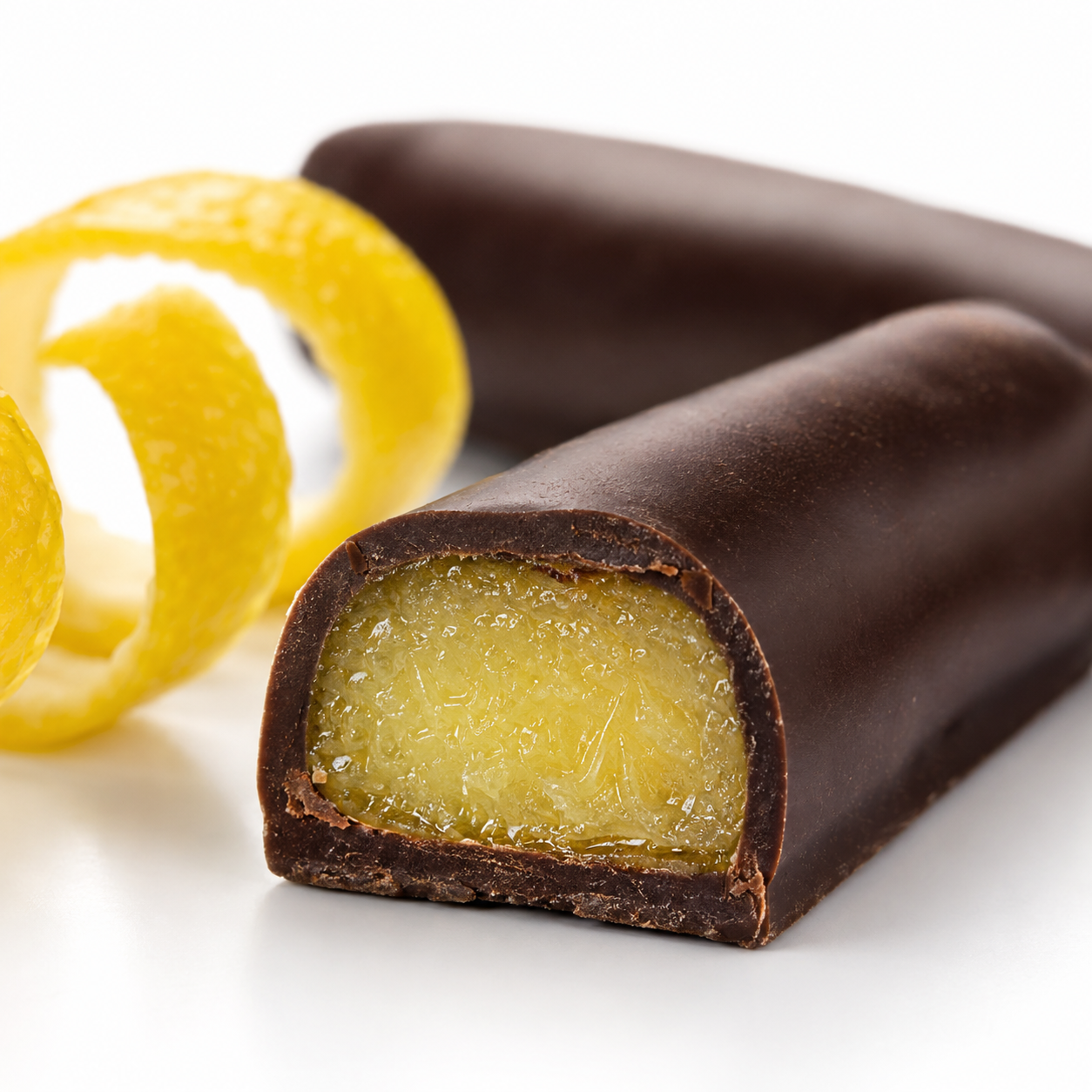 Patiswiss Bitter Lemon Chocolate Sticks - Individually Wrapped - 80 g