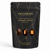 Patiswiss Dark Chocolate Covered Caramel Toffee Dragees - 80g
