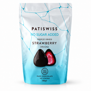 Patiswiss No Added Sugar Dark Chocolate Strawberry Dragees - 80g
