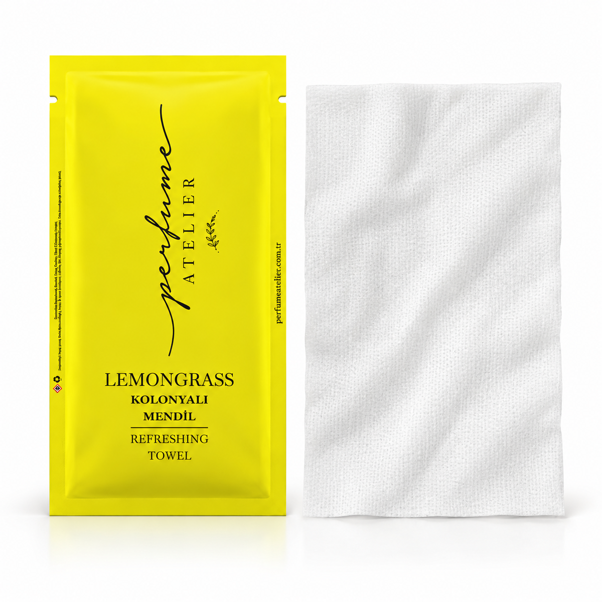 Perfume Atelier Lemongrass Scented Wet Wipes - 70% Alcohol - 100 Pieces