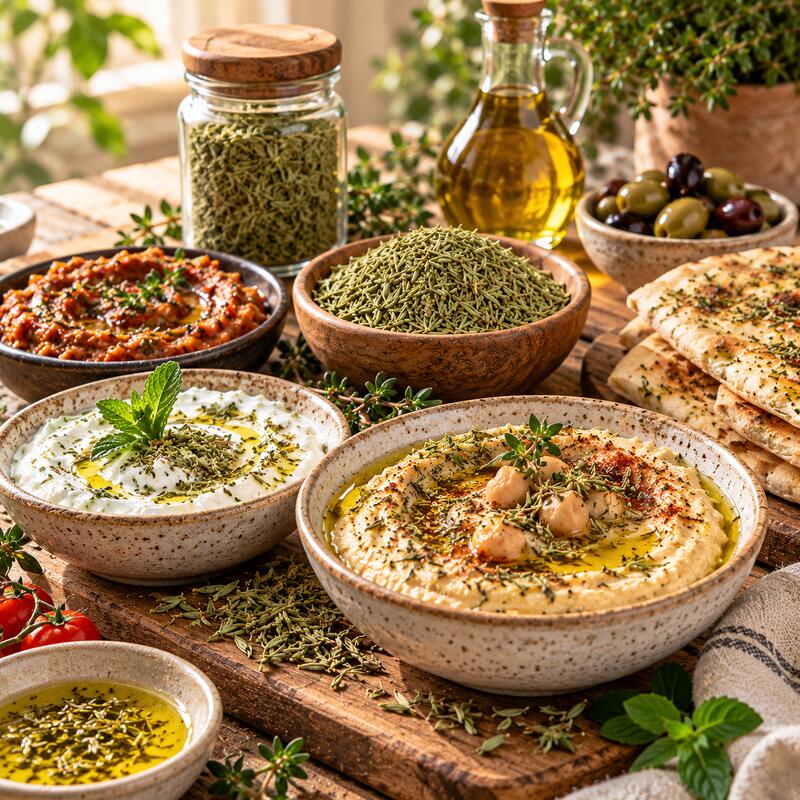 زعتر مجفف ممتاز 100% نقي لتتبيل الأطباق والسلطات