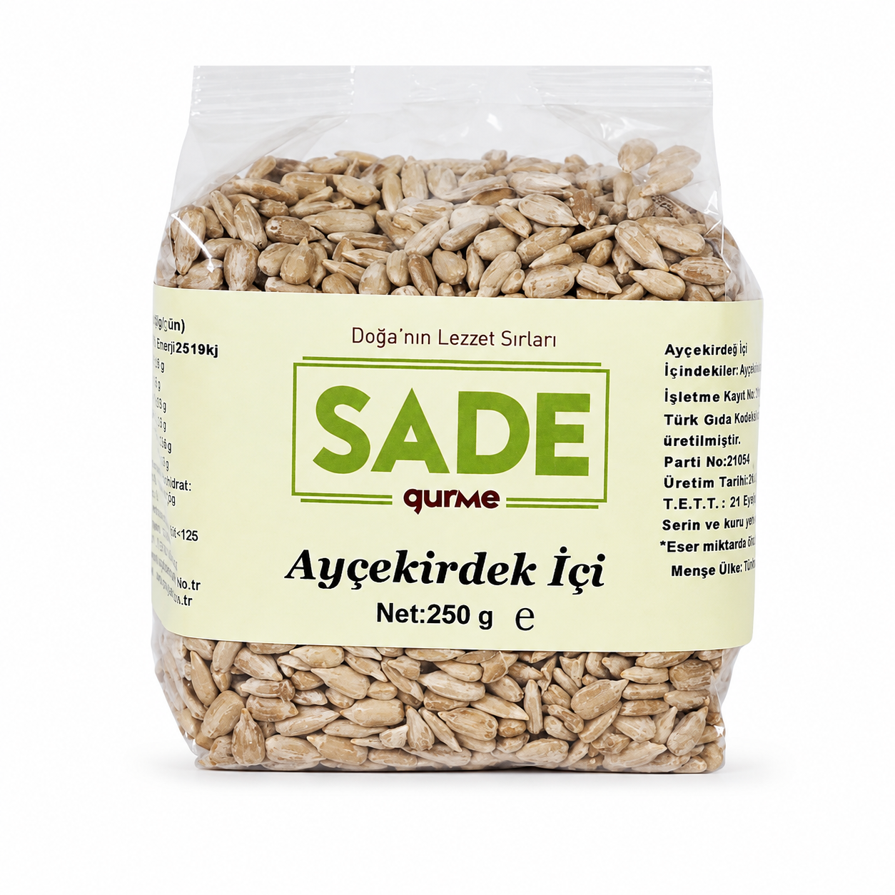 Sade Organic Turkish Sunflower Seeds - 250 g