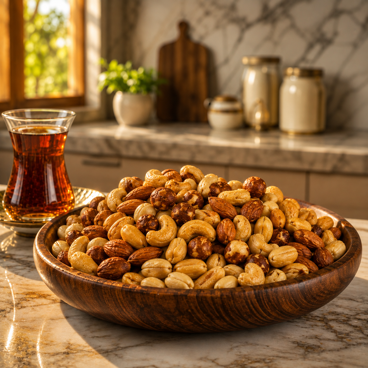 Sumerian Feast Roasted Mixed Nuts - Peanut, Almond, Cashew & Hazelnut - 350g