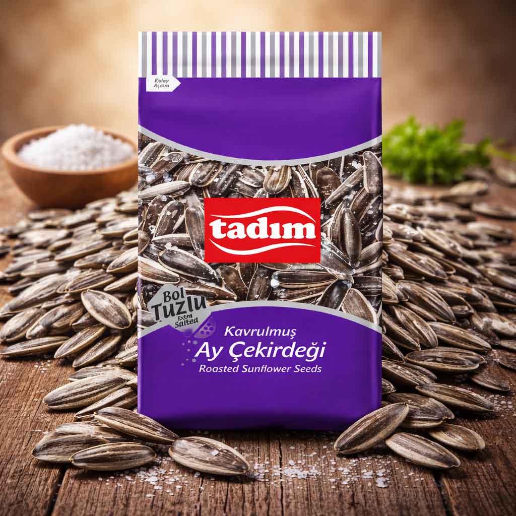 فصفص تركي بذور دوّار الشمس السوداء المالحة