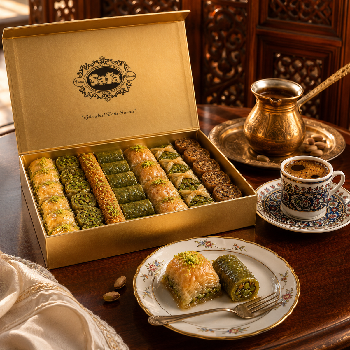 Tatlici Safa Mixed Turkish Baklava Assortment Gift Box 1 kg