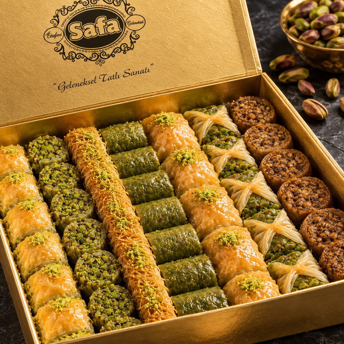 Tatlici Safa Mixed Turkish Baklava Assortment Gift Box 1 kg