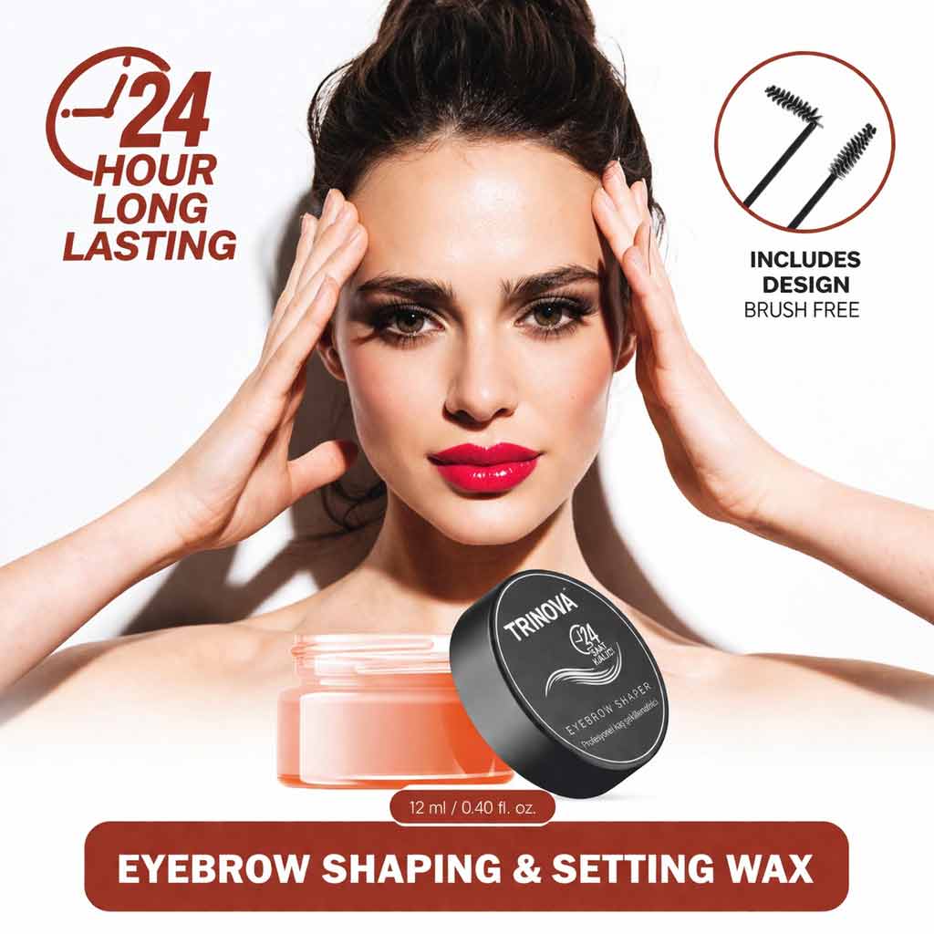 Trinova Eyebrow Styling & Shaping Wax with Vitamin E and Castor Oil 50 ml
