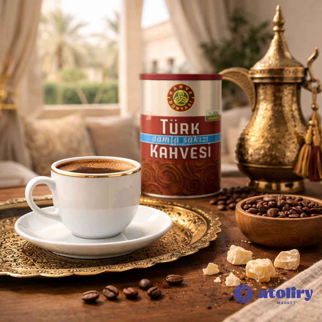 قهوة تركية بنكهة المستكة (اللبان العربي) متوسطة التحميص 250 جرام