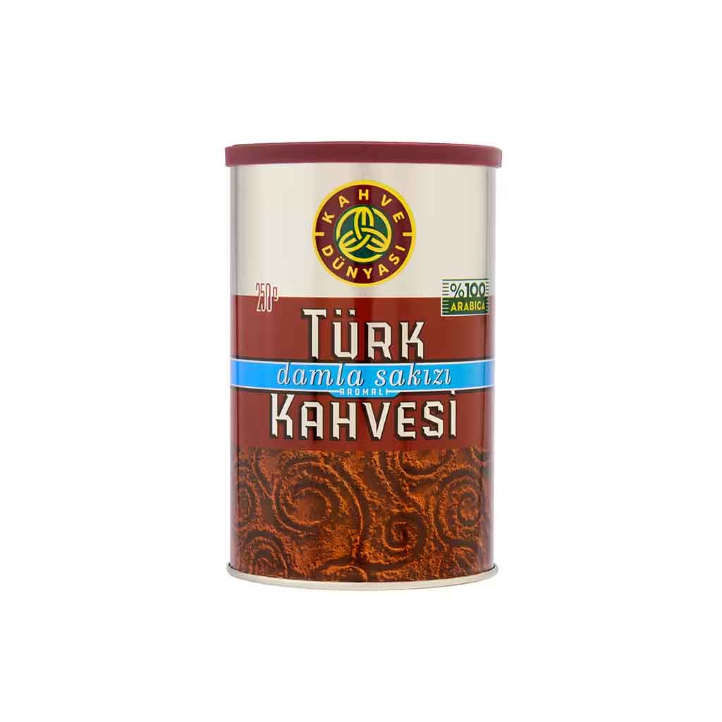Kahve Dunyasi Mastic Flavored Turkish Coffee, Roasted Ground Arabica