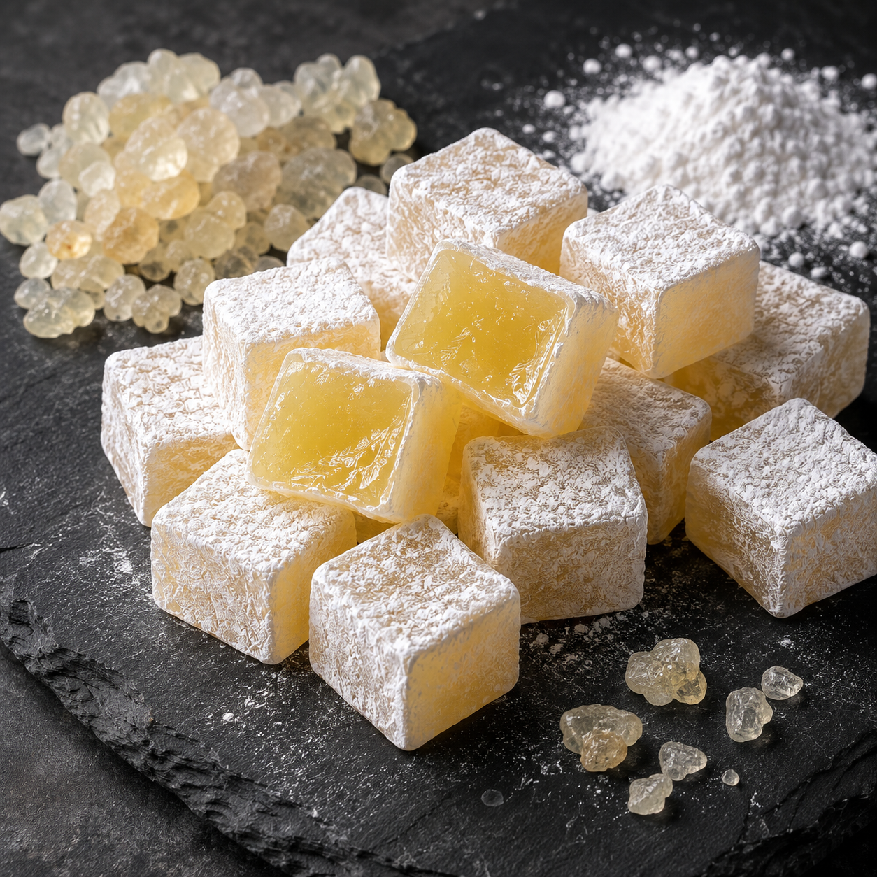 Turkish Gum Mastic Delight (Lokum) - Traditional Turkish Confectionery - 1 kg