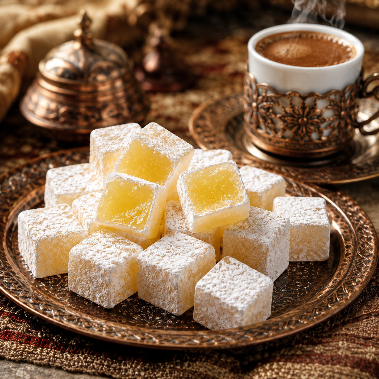Turkish Gum Mastic Delight (Lokum) - Traditional Turkish Confectionery - 1 kg