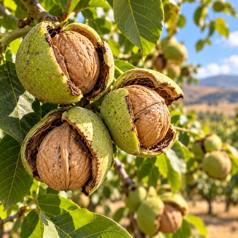 Turkish In-Shell Walnuts - Naturally Dried Whole Walnuts - 1 kg