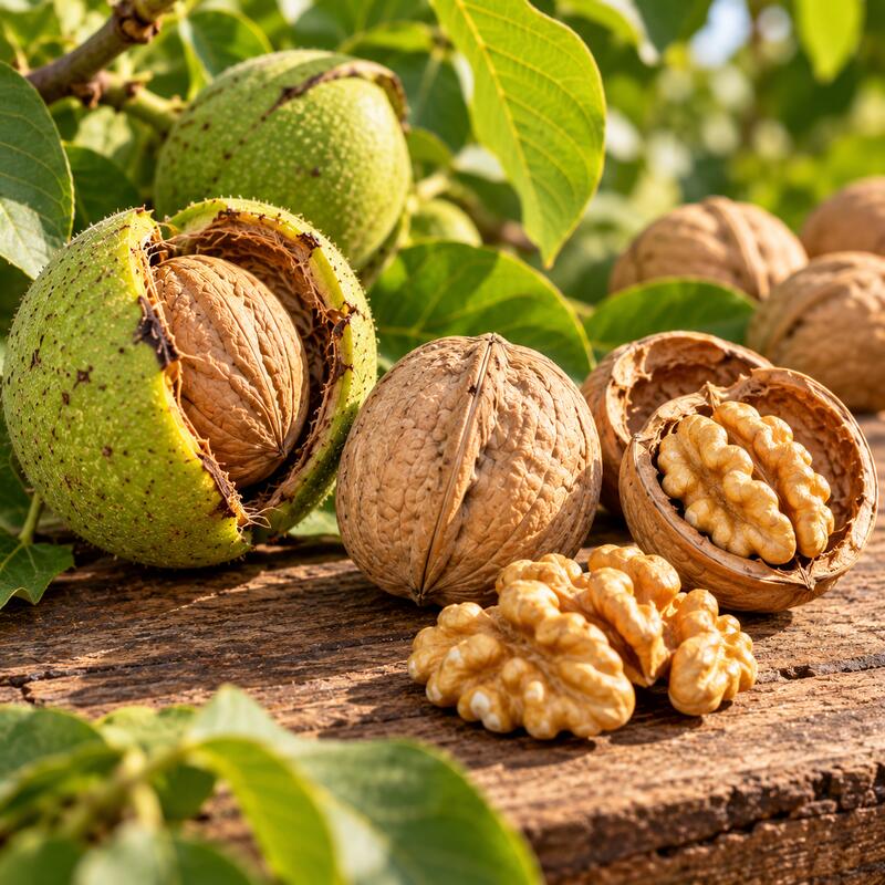 Turkish In-Shell Walnuts - Naturally Dried Whole Walnuts - 1 kg