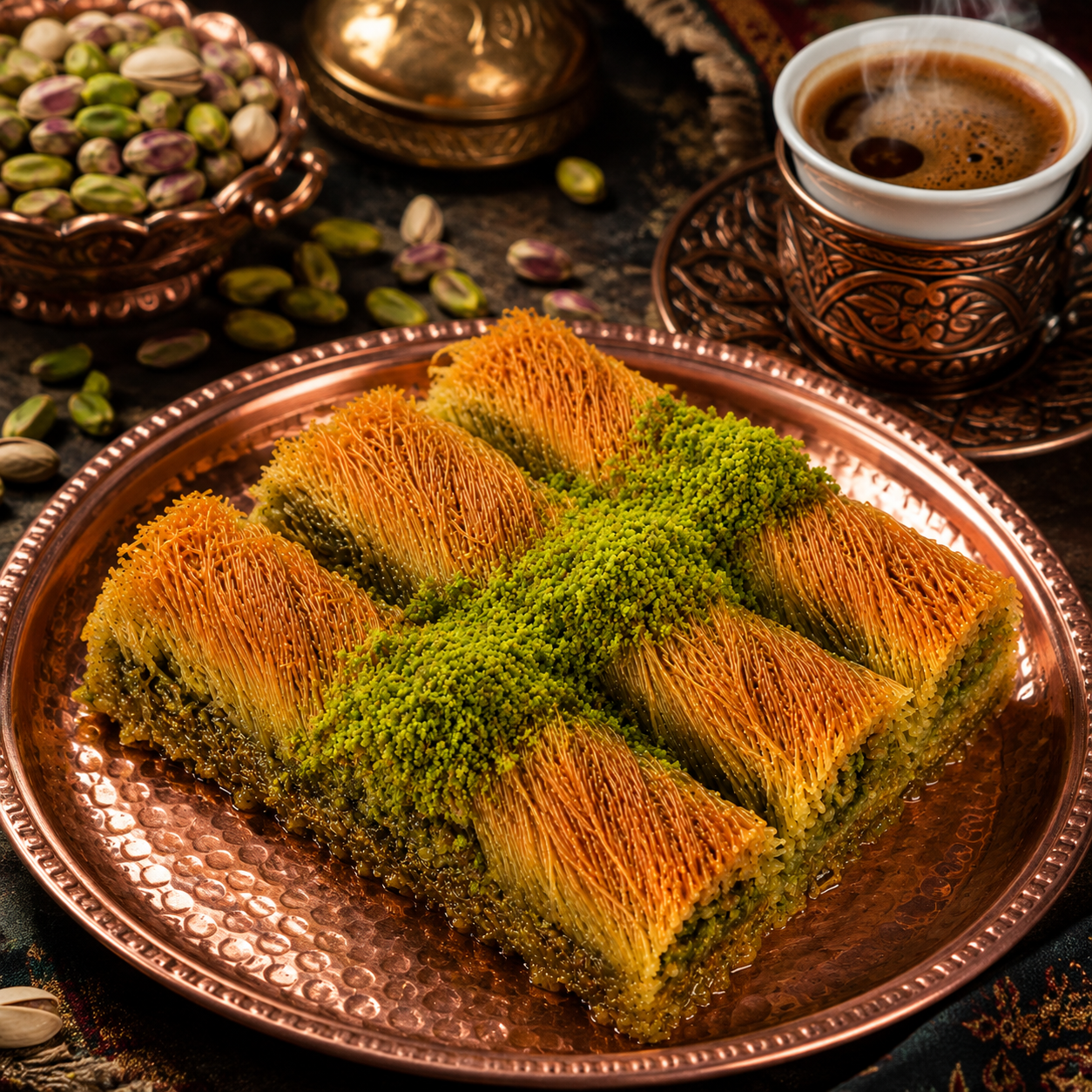 كنافة كاداييف تركية ملفوفة بالفستق - 1 كجم
