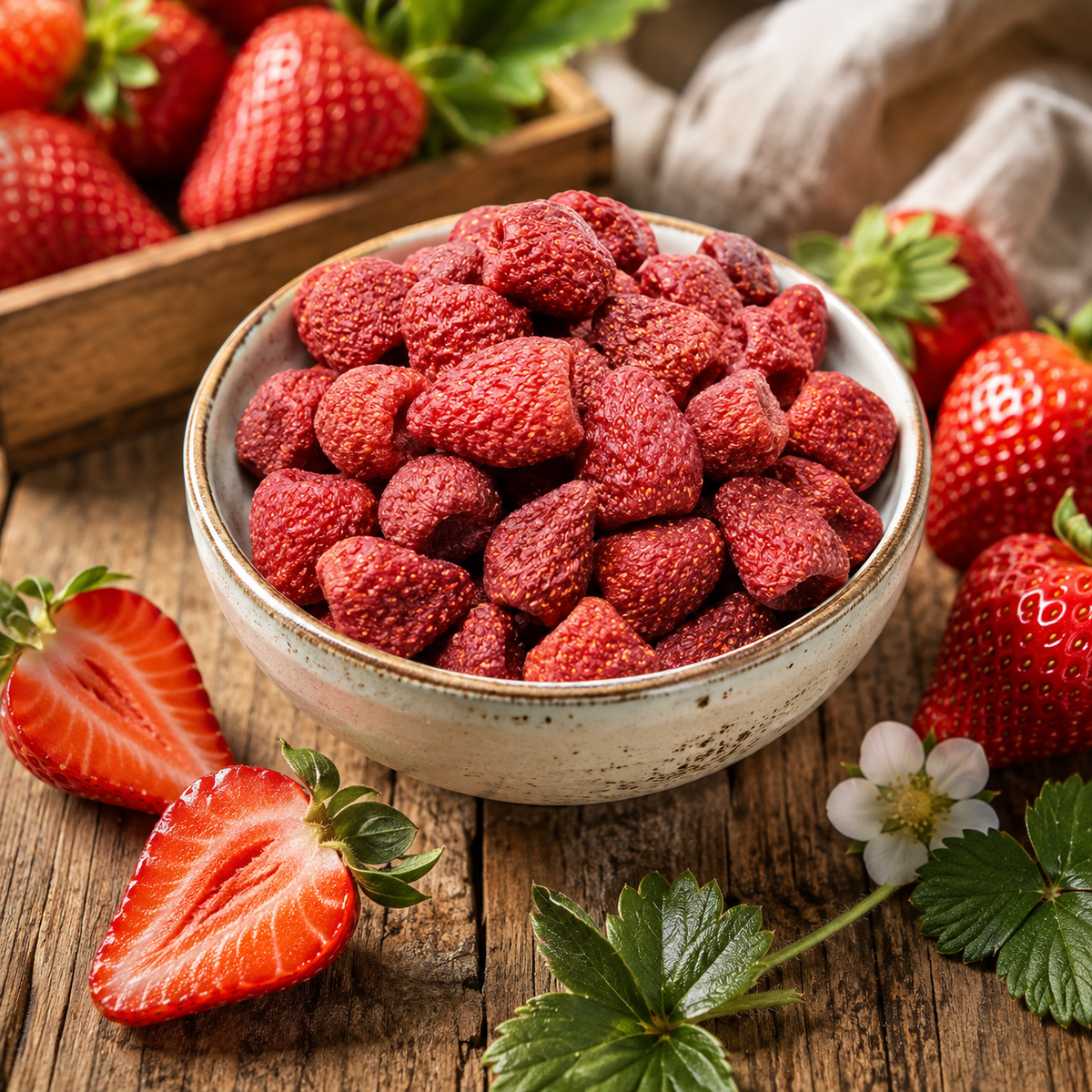 Turkish Sweetened Dried Strawberries - Dried Fruit Snack 200g, 450g