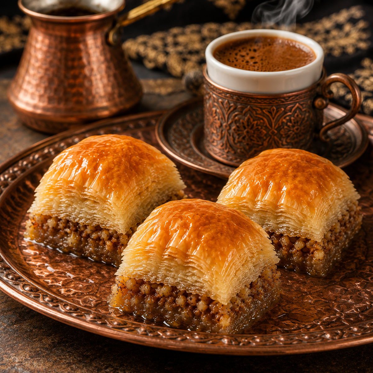 Turkish Walnut Baklava Layered Phyllo Pastry 1 kg