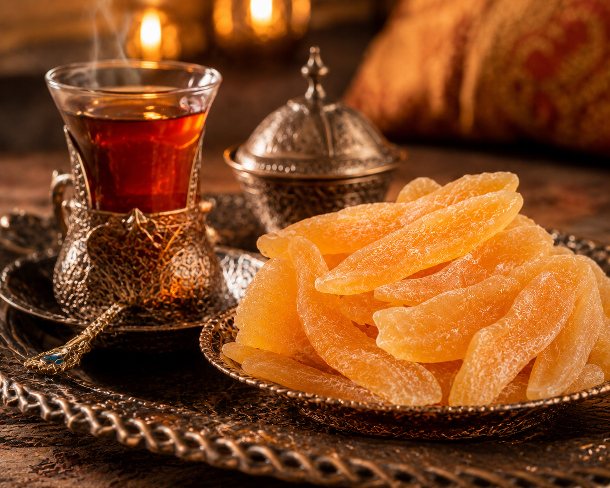 Turkish Sweetened Dried Melon Slices, 200 g