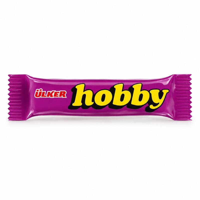 Ülker Hobby Mini Milk Chocolate Bars with Hazelnut Cream Filling - 100 Pieces