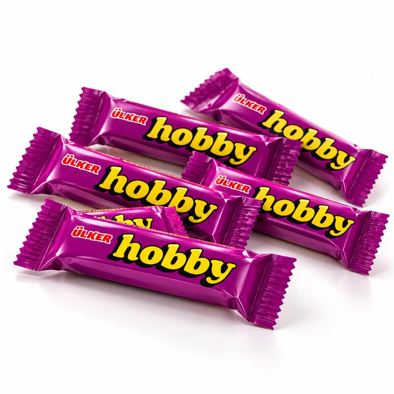 Ülker Hobby Mini Milk Chocolate Bars with Hazelnut Cream Filling - 100 Pieces