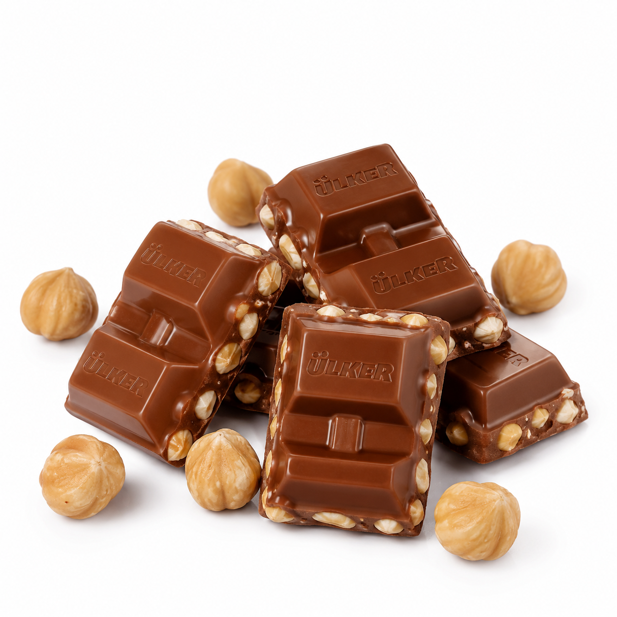 Ülker Chocolate Hazelnut Dragees - Milk Chocolate with Whole Hazelnuts - 65g