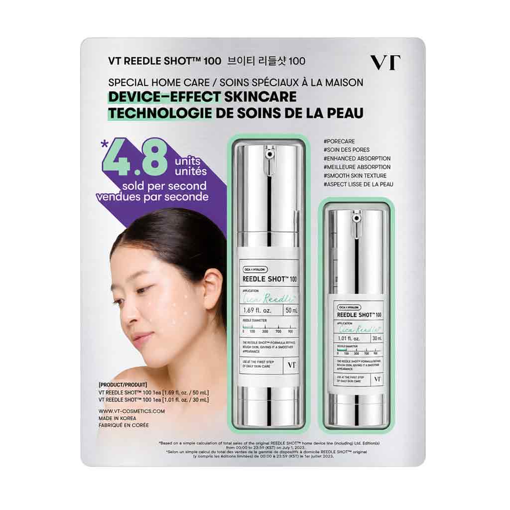 VT Reedle Shot 100 Duo Set – Cica Reedle Micro-Stimulation Skincare Essence 50ml + 30ml