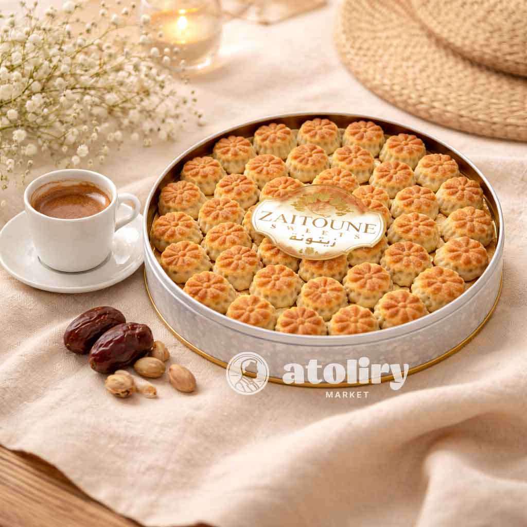 معمول سواريه من زيتونة - كعك فاخر محشو بالتمر 