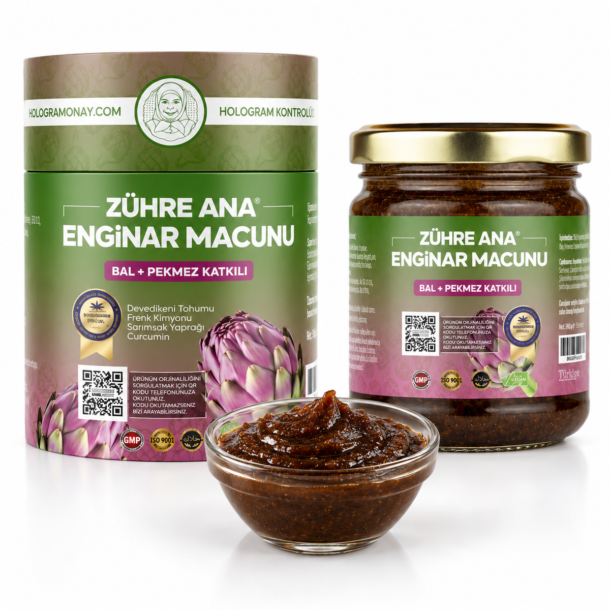 Zuhre Ana معجون الخرشوف مع العسل ودبس التوت - 240 جم